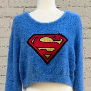 Dolls Kill x DC Man of Steel Superman Cropped Sweater Size XXL